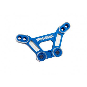 Shock tower, front, 6061-T6 aluminum (blue-anodized)/ 3x15mm BCS (wit