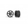 Wheels, 1.9" six spoke (graphite gray) (front) (2)