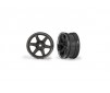 Wheels, 1.9" six spoke (graphite gray) (front) (2)