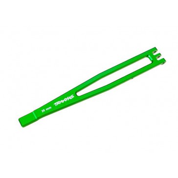 Battery hold-down, 6061-T6 aluminum (green-anodized)