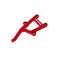 Chassis brace, front, 6061-T6 aluminum (red-anodized)