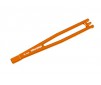 Battery hold-down, 6061-T6 aluminum (orange-anodized)