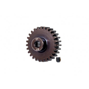 Gear, 27-T pinion (machined, hardened steel) (1.0 metric pitch) (fits