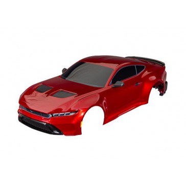 Body, Ford Mustang, complete (red) (painted, decals applied) (include