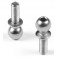 HARD STEEL BALL END 5.4MM WITH THREAD 8MM - NICKEL COATED (2)