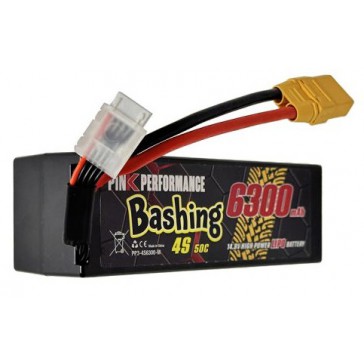 Pink Bashing LiPo 4S 14.8V-6300-50C (Multi) 139x47x49mm 600g