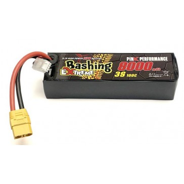 Pink Extreme Bashing LiPo 3S 11.1V-8000-100C Multi 157x47x34mm 515g