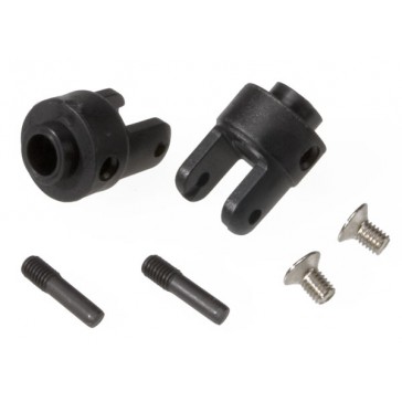 Differential output yokes, black (2)/ 3x5mm countersunk scre