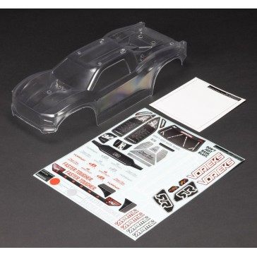 1/10 Clear Body with Decals: VORTEKS 2WD