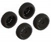 dBoots '2-HO' Tire Set Glued (Black) (2 Pairs)