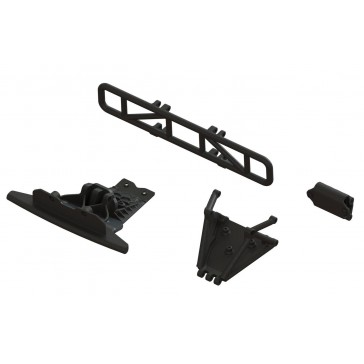 Lower Skid And Bumper Mount Set Black