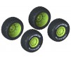 dBoots 'FORTRESS' Tire Set Glued Yellow (2 Pairs)