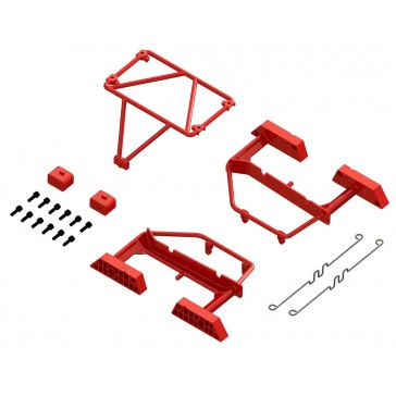 Desert Truck Body Roll Cage Set (Red) - GROM