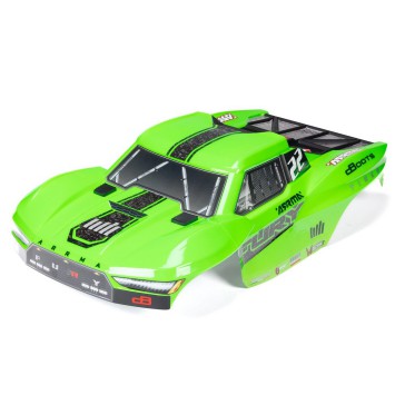 1/10 Clipless Painted Trimmed Body Set with Decals Green: FURY 2WD