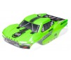 1/10 Clipless Painted Trimmed Body Set with Decals Green: FURY 2WD