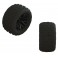 dBoots 'FORTRESS' Tire Set Glued (Black) (2 Pairs)