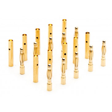 Connector: Gold Bullet Set 2mm (10)