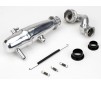 1/10 Revo Power Inline Exhaust System: Polished