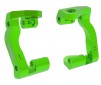 Caster blocks (c-hubs), 6061-T6 aluminum (green-anodized), left & rig