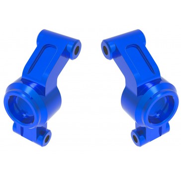 Carriers, stub axle, 6061-T6 aluminum (blue-anodized) (left & right)