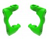 Caster blocks (c-hubs), left & right (green)