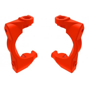 Caster blocks (c-hubs), left & right (red)