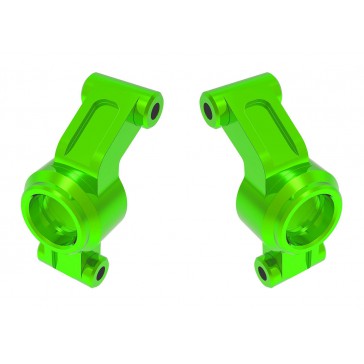 Carriers, stub axle, 6061-T6 aluminum (green-anodized) (left & right)