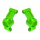 Carriers, stub axle, 6061-T6 aluminum (green-anodized) (left & right)