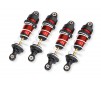 Shocks, GTR long, red-anodized, PTFE-coated bodies with TiN shafts (a