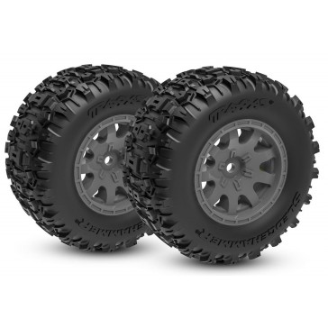 Tires & wheels, assembled (charcoal gray wheels, dual profile (2.1" o