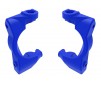 Caster blocks (c-hubs), left & right (blue)