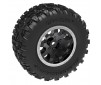 Tires & wheels, assembled (black with satin beadlock wheels, dual pro