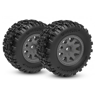 Tires & wheels, assembled (charcoal gray wheels, dual profile (2.1" o