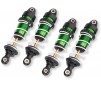 Shocks, GTR long, green-anodized, PTFE-coated bodies with TiN shafts