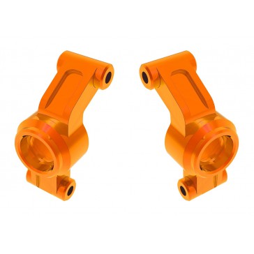 Carriers, stub axle, 6061-T6 aluminum (orange-anodized) (left & right