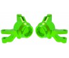 Steering blocks, 6061-T6 aluminum (green-anodized) (left & right)/ 3x