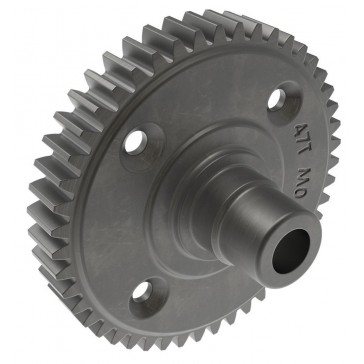 Spur gear, steel, 47-tooth (0.8 metric pitch, compatible with 32-pitc