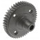 Spur gear, steel, 47-tooth (0.8 metric pitch, compatible with 32-pitc