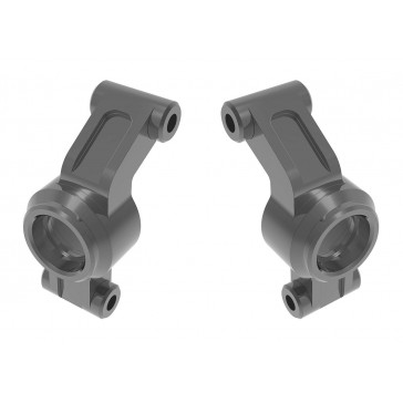 Carriers, stub axle, 6061-T6 aluminum (gray-anodized) (left & right)