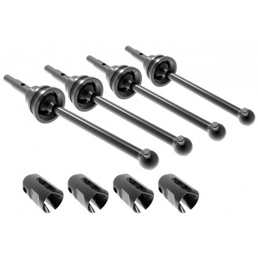 Driveshafts, steel constant-velocity (assembled), front or rear (4)/