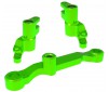 Steering bellcranks, draglink (green-anodized 6061-T6 aluminum)/ 3x13