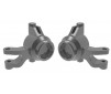 Steering blocks, 6061-T6 aluminum (gray-anodized) (left & right)/ 3x1