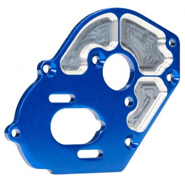 Plate, motor, blue(4mm thick) (aluminum)/ 3x10mm CS with split and fl