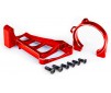 Motor mounts (front & rear) (red-anodized 6061-T6 aluminum)/ 3x10mm C