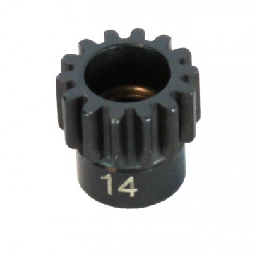 PINION GEAR - HARD STEEL - 14T / 32 (MODUL 0.8)