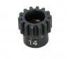 PINION GEAR - HARD STEEL - 14T / 32 (MODUL 0.8)