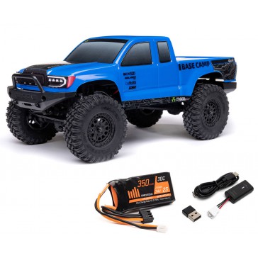 1/24 SCX24 Base Camp 4x4 Rock Crawler Brushed RTR - Blue