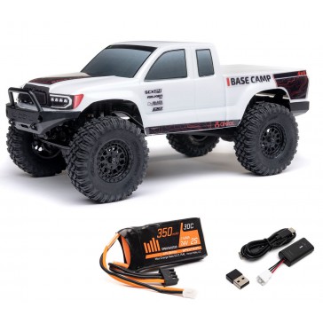 1/24 SCX24 Base Camp 4x4 Rock Crawler Brushed RTR - White