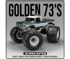 Golden 73's - Monster Truck Tire - Blue