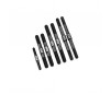 TLR 8ight-X2.0/XE Fin Ti Turnbuckle set - Blk -7pc